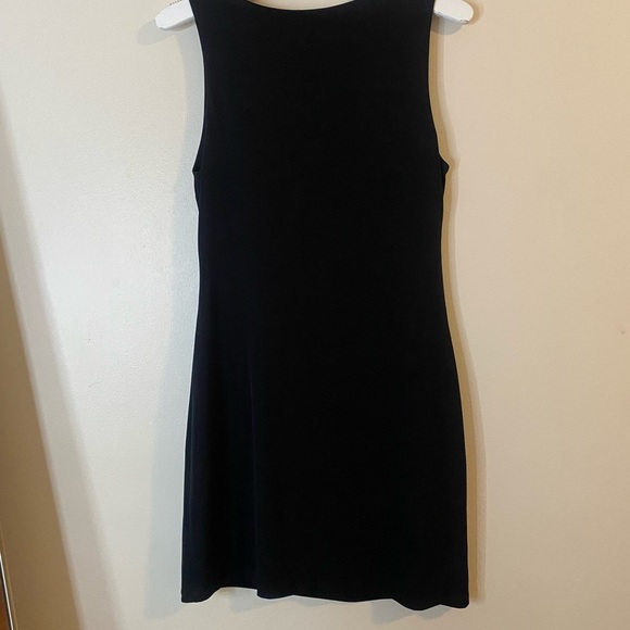 Magnolia Grace Women’s Black Sleeveless evening Sheath Mini Dress shiny Beads - Picture 8 of 11